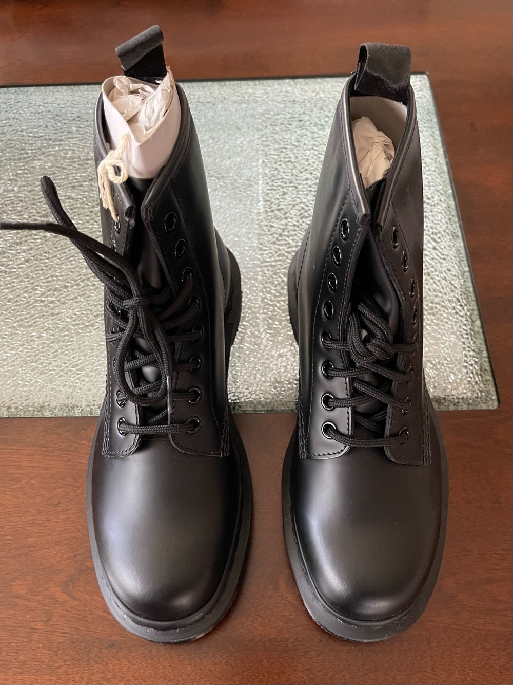 Dr Martens Black 1460 Mono Smooth Leather Boots